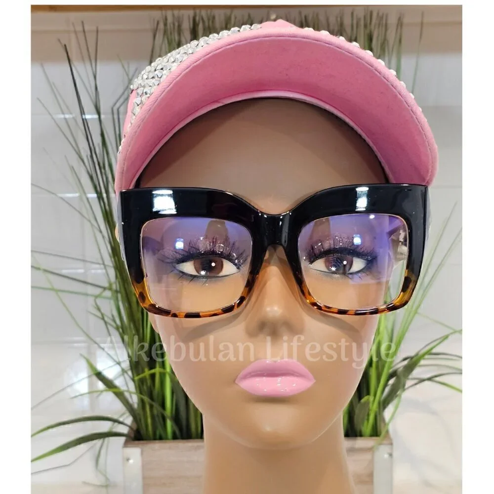 Women Oversized Square Blue Light Blocking Glasses - NEW - Picture 1 of 1